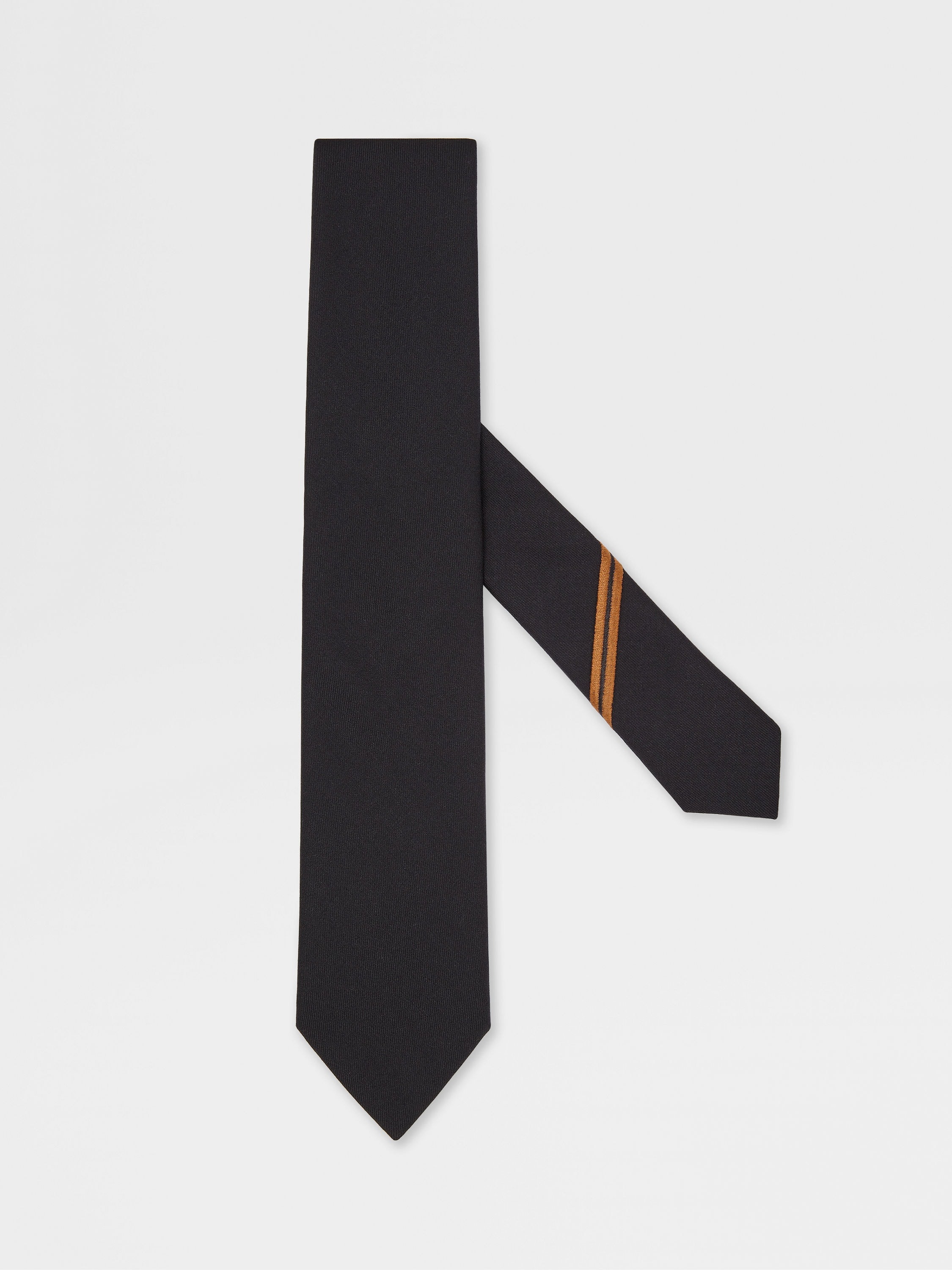 BLACK OASI CASHMERE TIE - 1