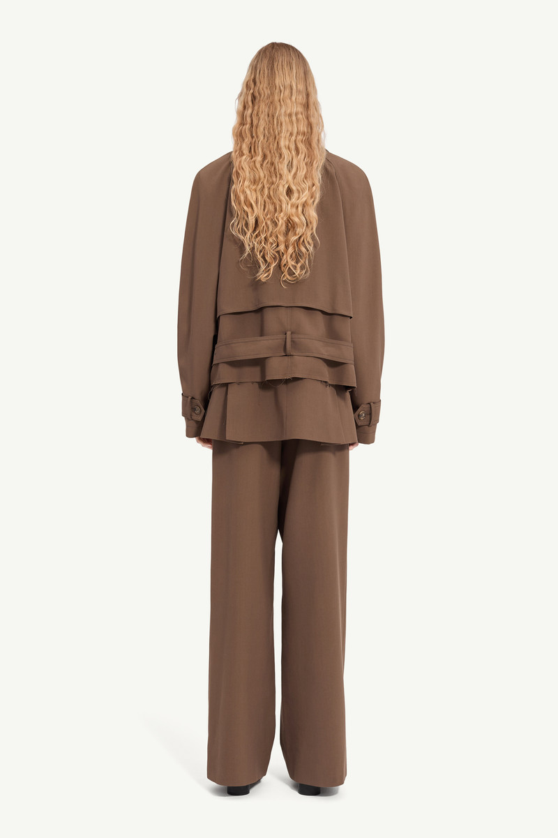 Belted wool blend jacket 3