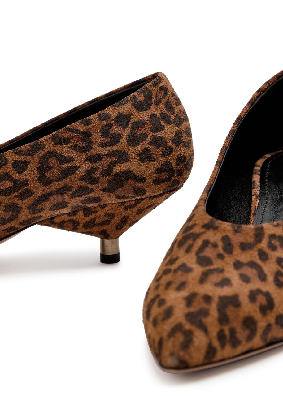 Isabel Marant étoile Ebisa 45 Leopard-print Brushed Suede Pumps - 4