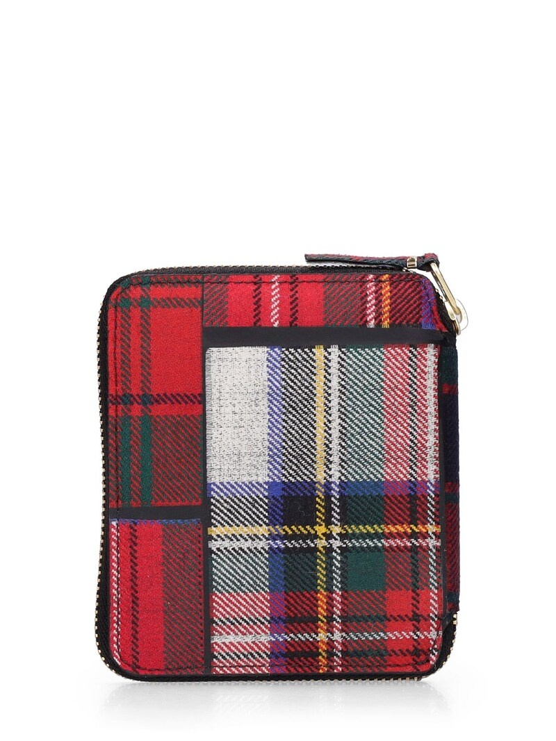 TARTAN PATCHWORK ZIP-AROUND WOOL WALLET - 3