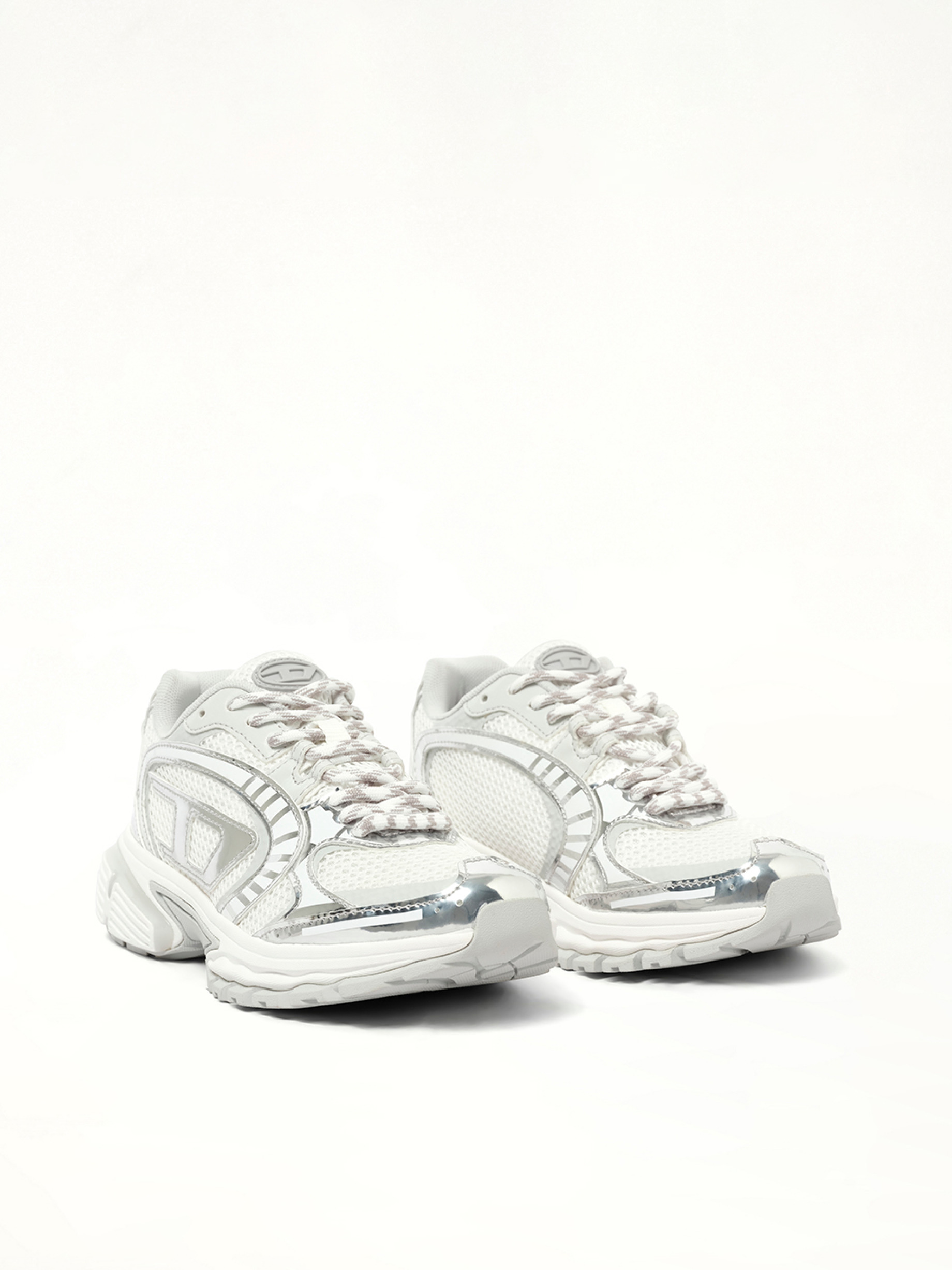 S-PRO-V-DENSE Low Sneaker in White/Silver - 2