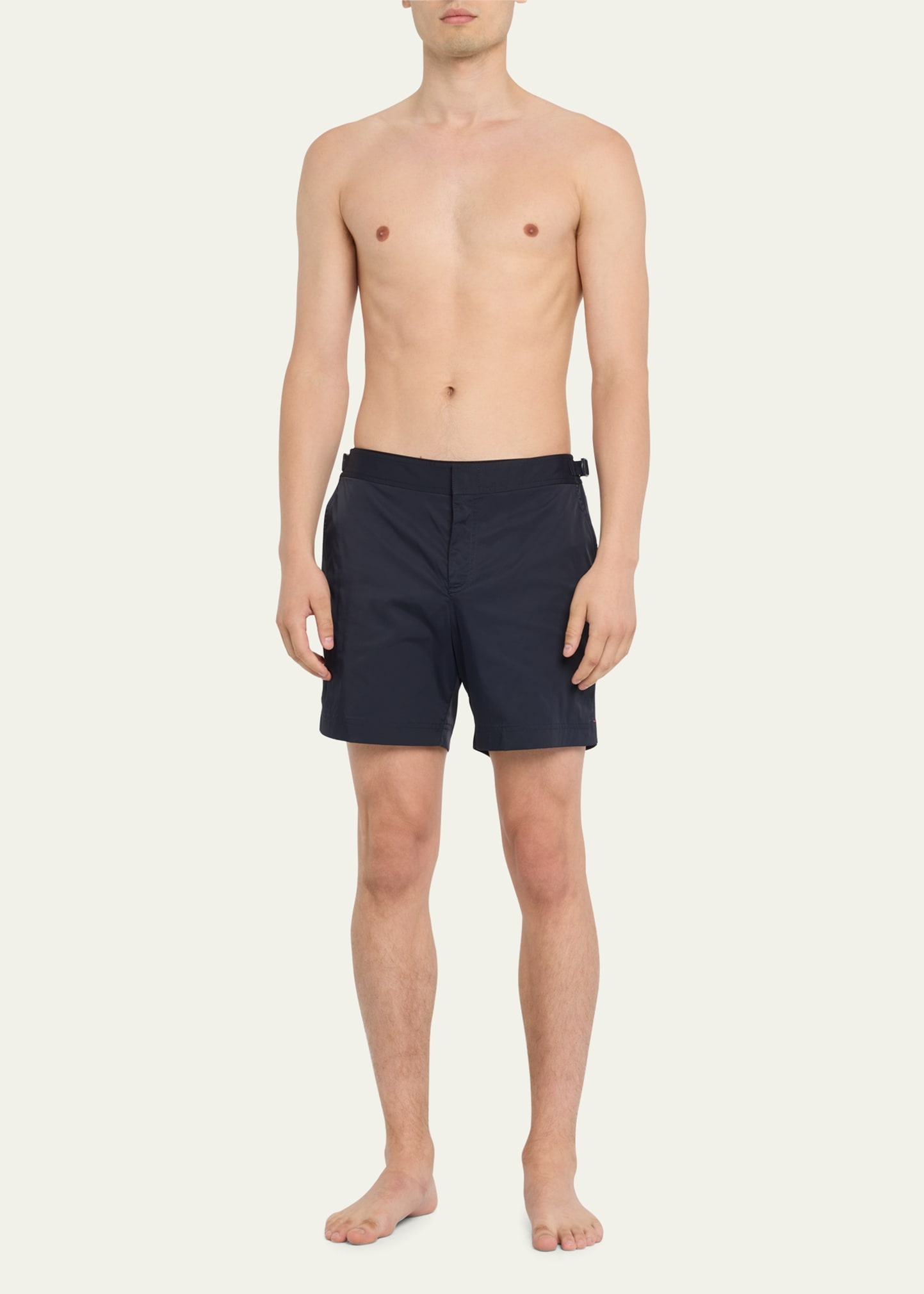 Men's Bulldog Piped Nylon Swim Shorts - 2