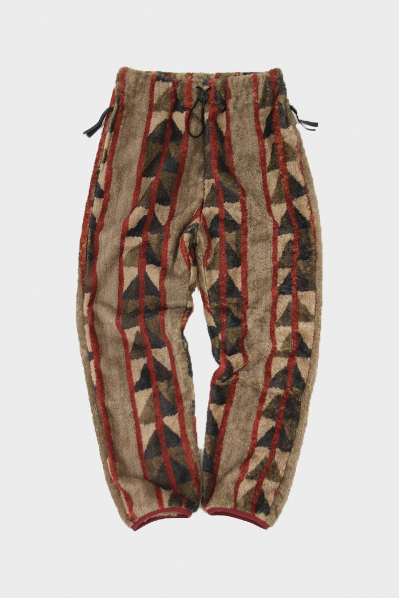 PUEBLO STRIPE FLEECE EASY PANTS 1