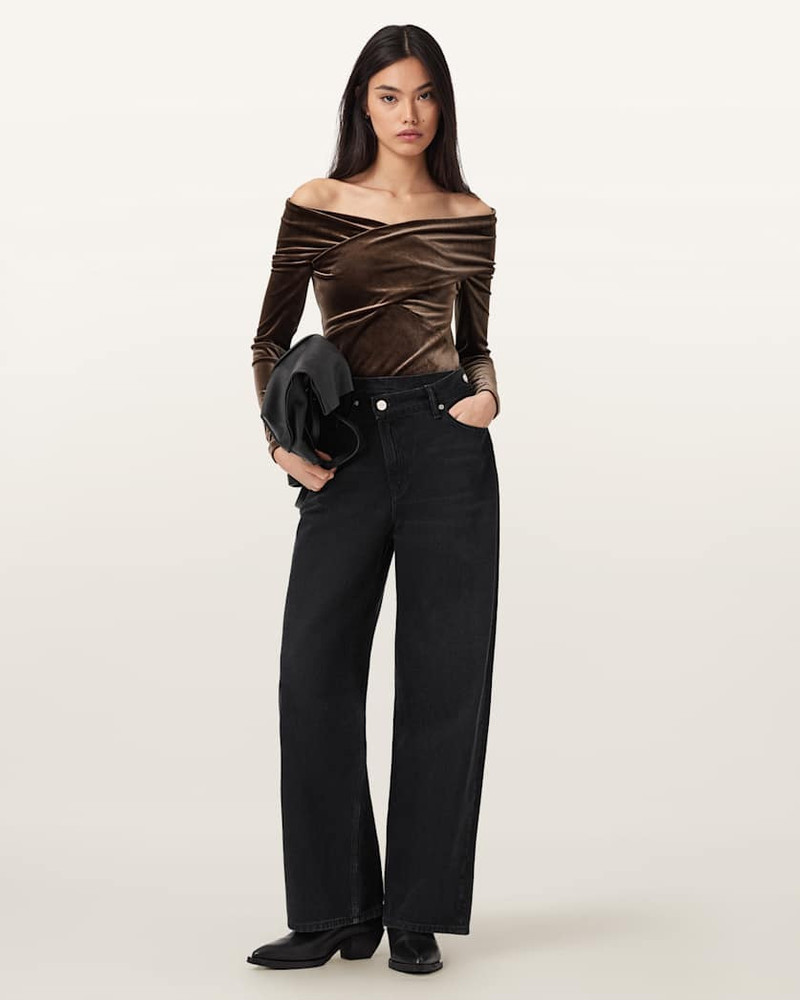 DELTA VELVET WRAP TOP 4