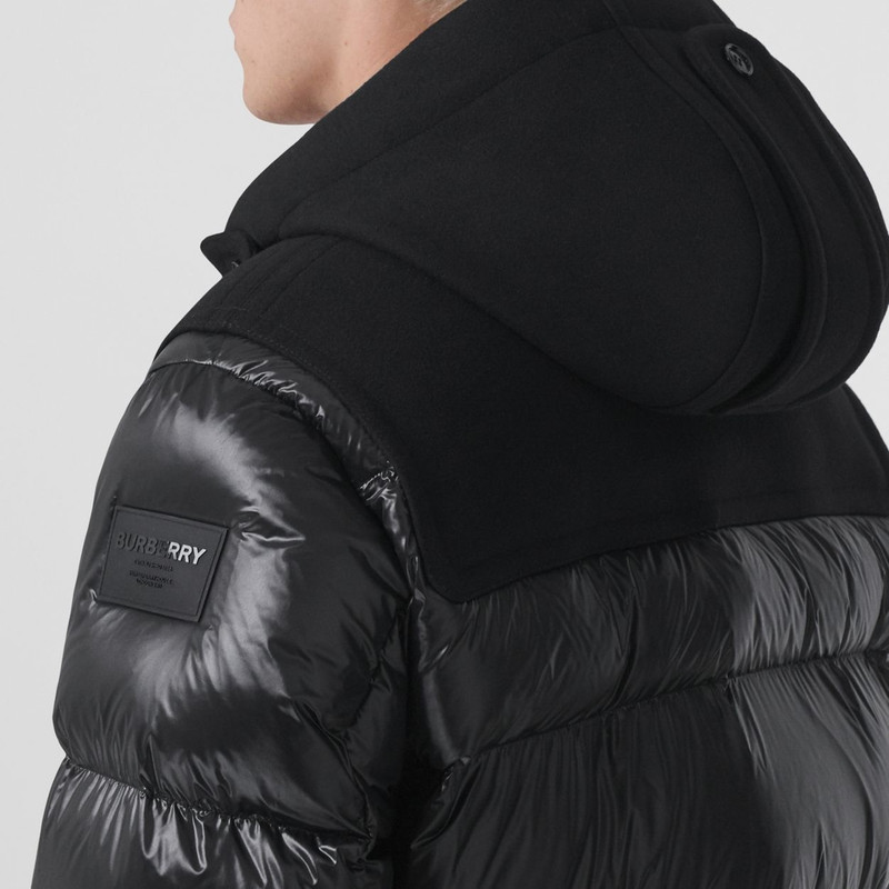 Nylon and Technical Wool Down-filled Duffle Coat 5