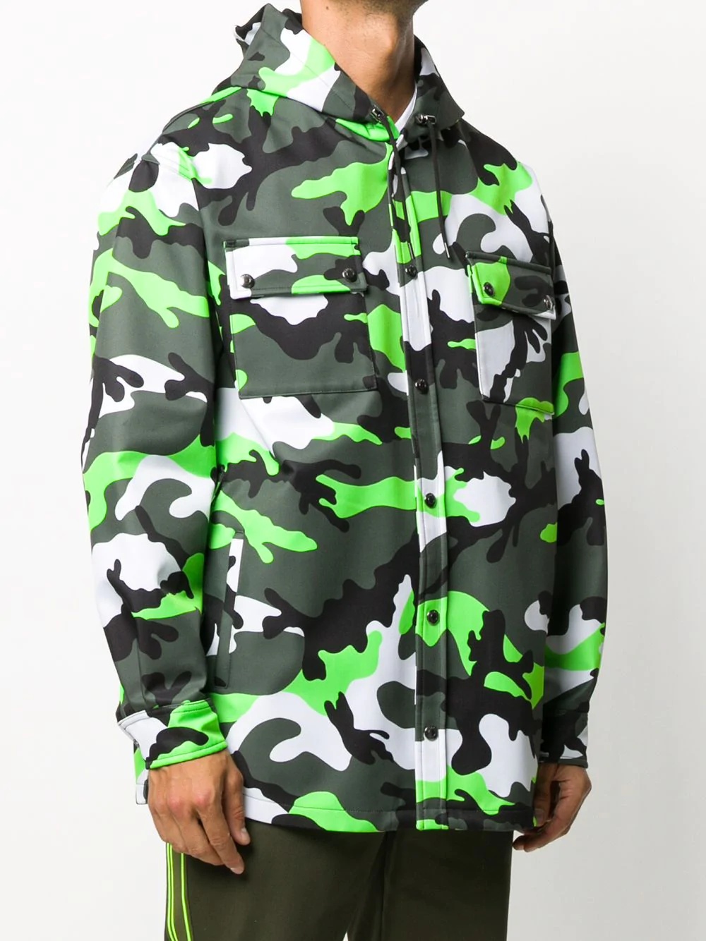 camouflage print hooded jacket - 3