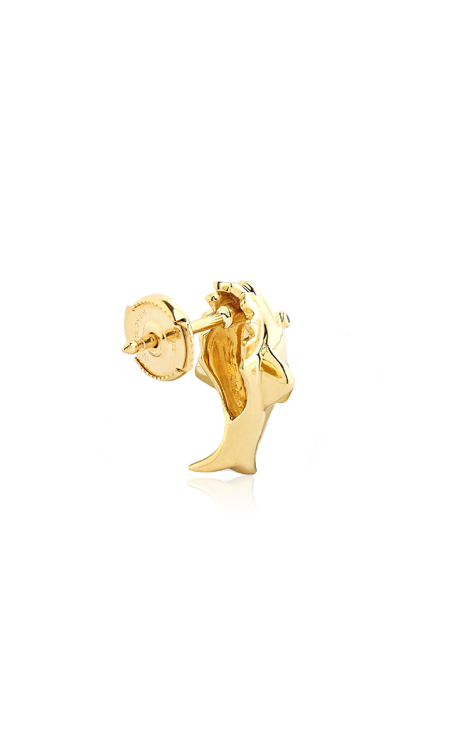 9K Gold Diamond Single Earring gold - 4