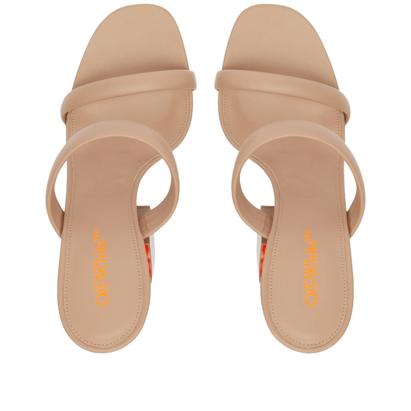 Off-White Pop Bulky Nappa Mule Heels 5
