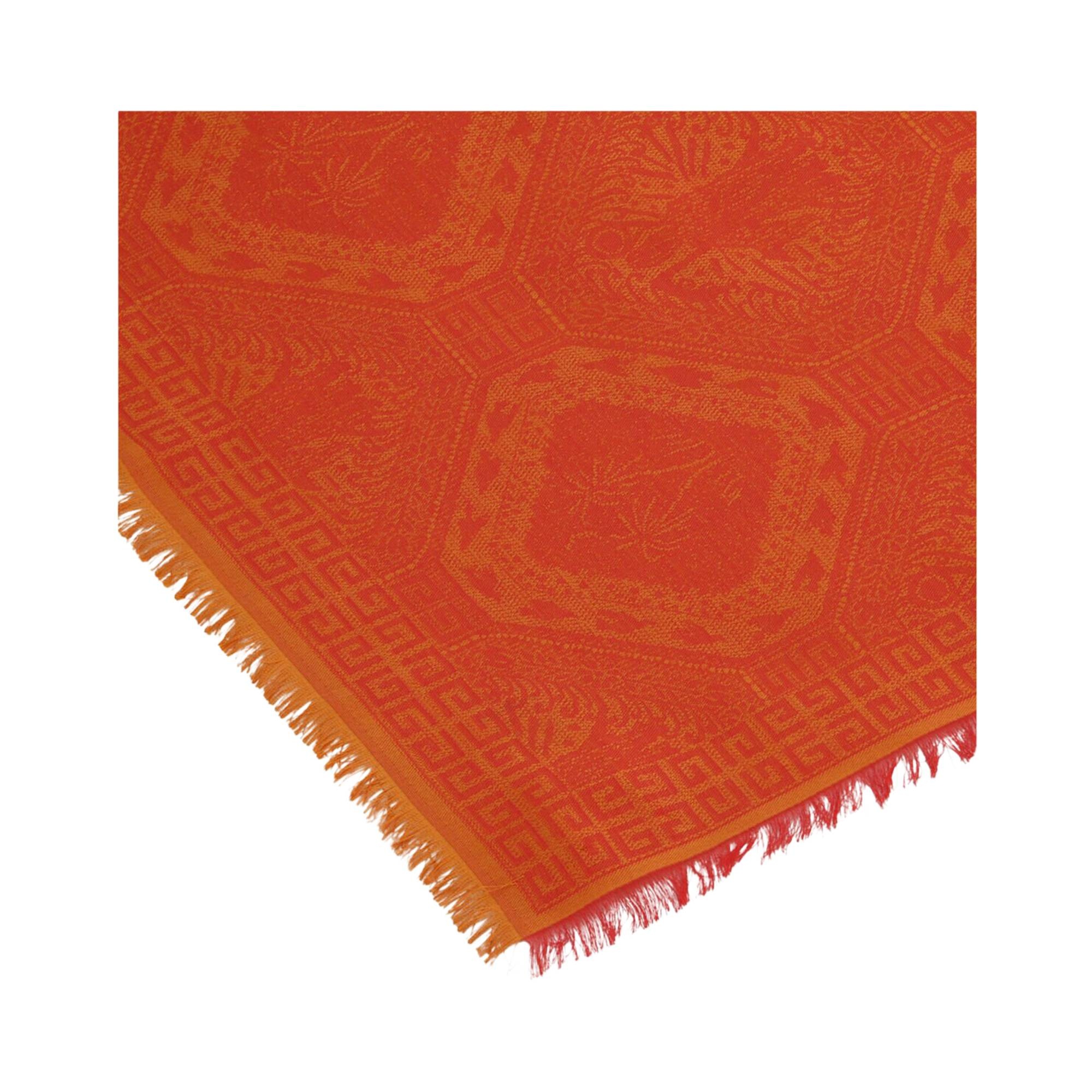 Givenchy Patchwork Woven Shawl 'Red/Orange' - 2