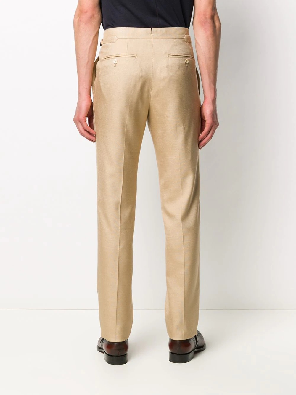 straight-leg tailored trousers - 4