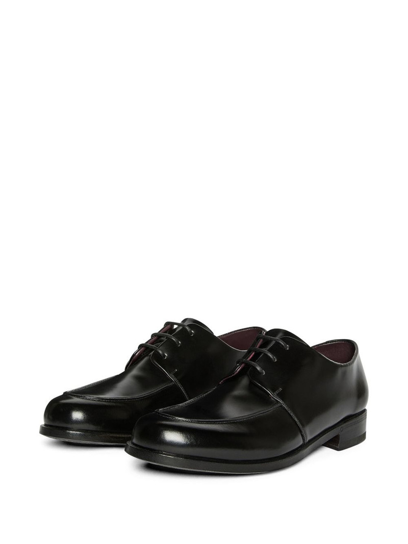LARDINI leather derby shoes outlook