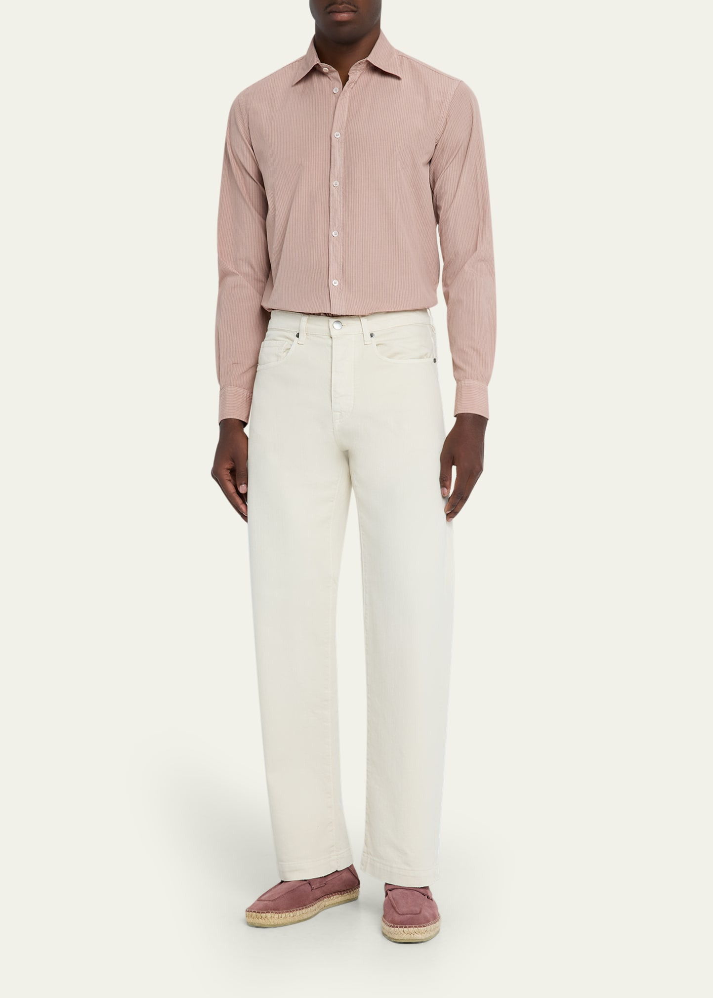 Men's Straight Fit Five-Pocket Pants - 2