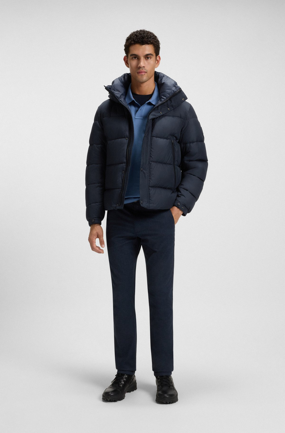 REGULAR-FIT JACKET IN WATER-REPELLENT FABRIC - 3