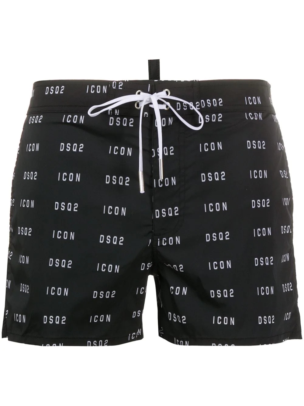 logo print swim shorts - 1