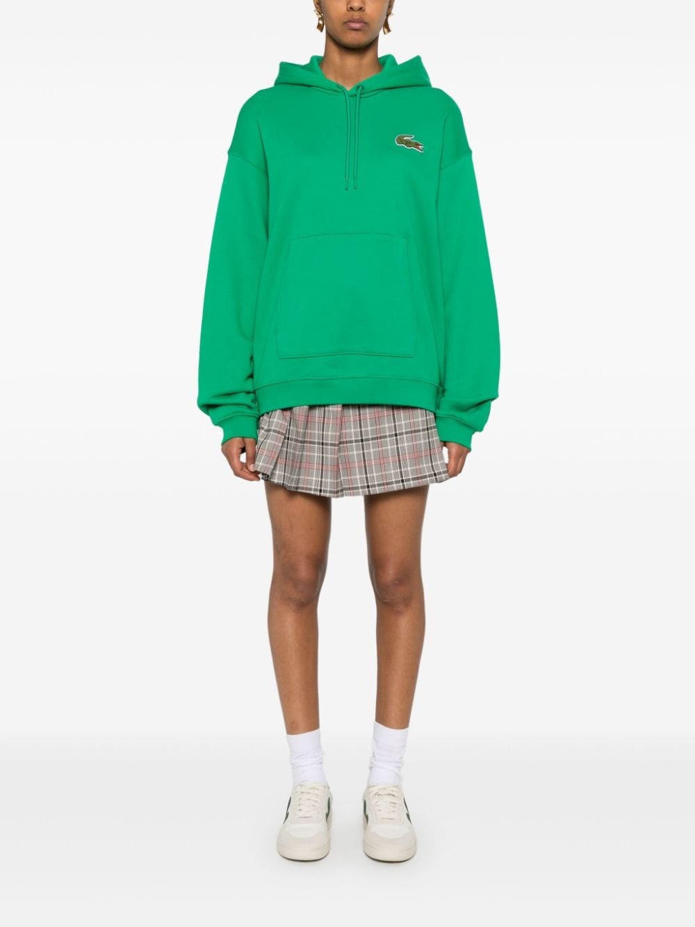 crocodile-patch hoodie - 2