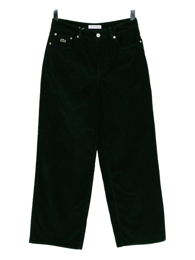 logo-embroidered trousers 1