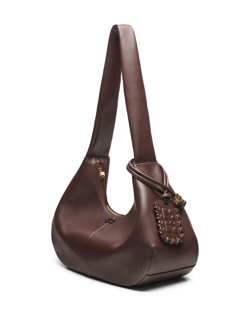 medium logo-debossed shoulder bag - 3