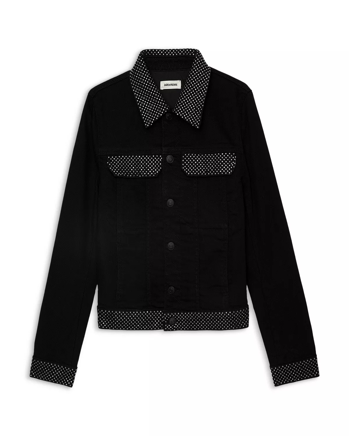 Kioky Rhinestone Denim Shirt - 7