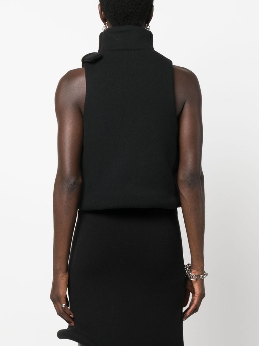 3d-detail padded tank top - 4