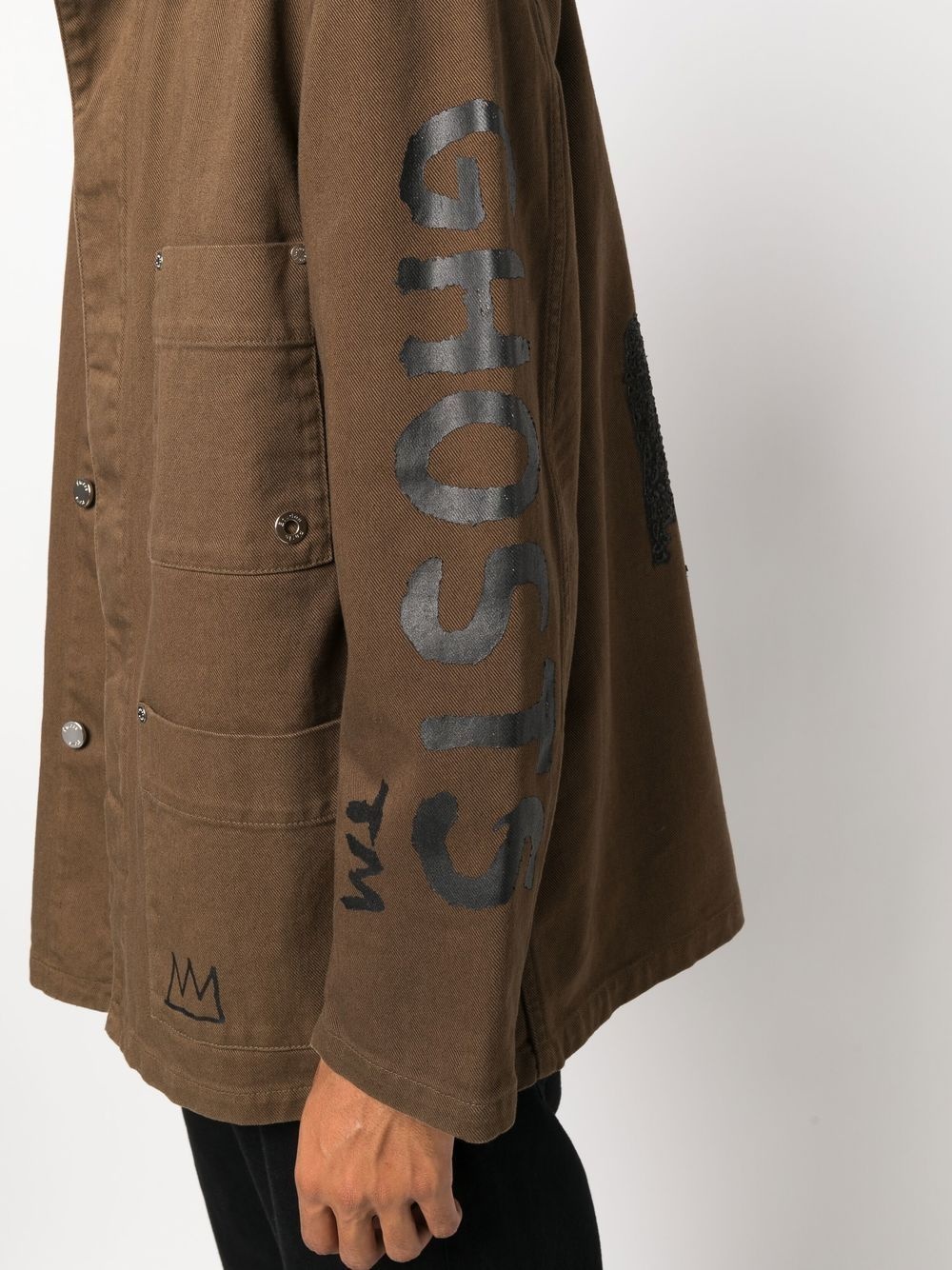 GRAPHIC-PRINT DENIM JACKET - 5