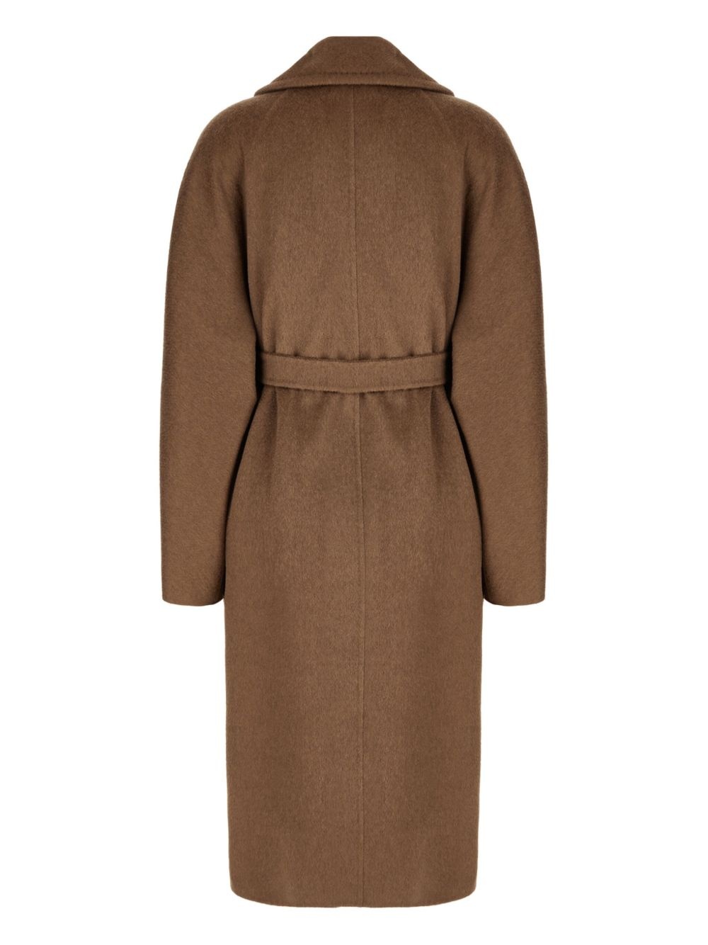belted long coat - 2