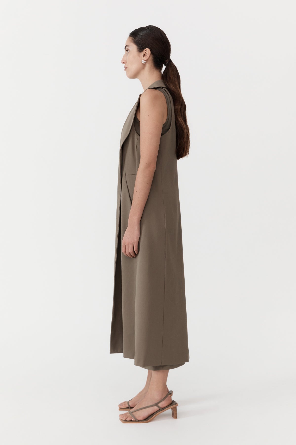 Layered Wool Trench - Kelp - 5