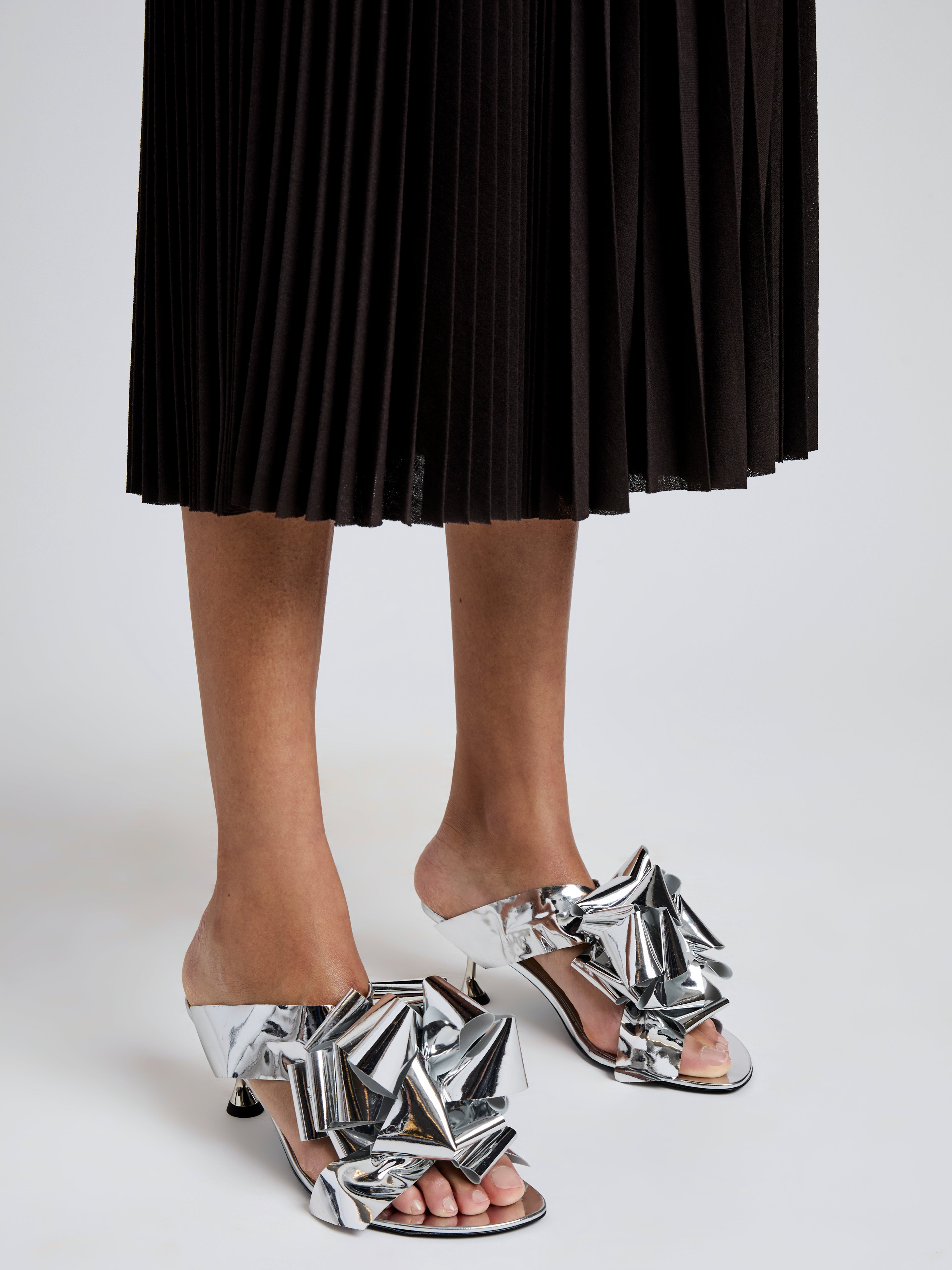 Tee Souvenir Sandals in Mirror Foil - 4