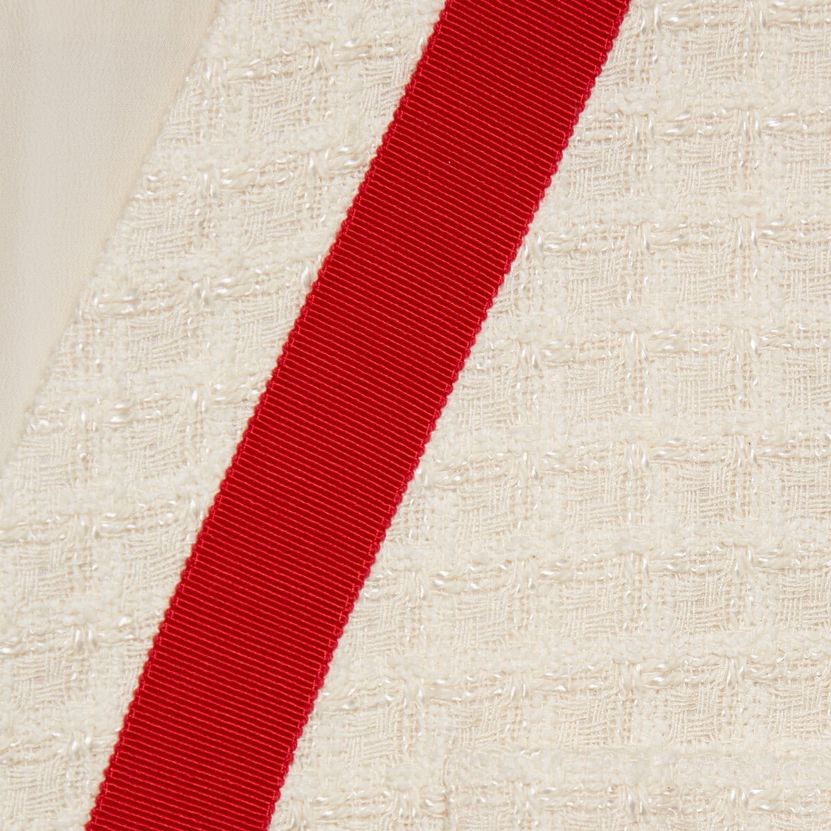 Long tweed gilet with patch - 4
