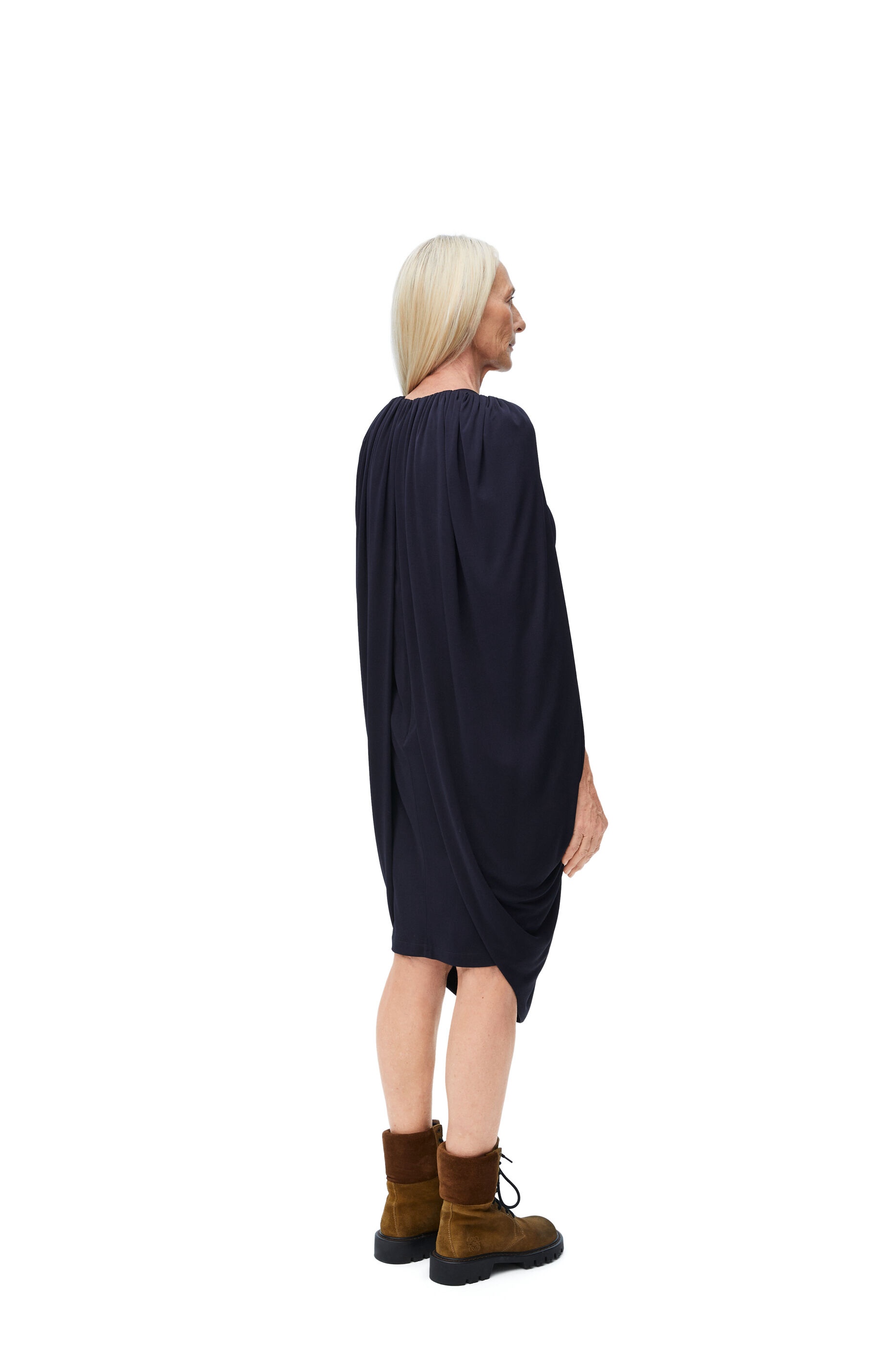 Draped dress in viscose - 3