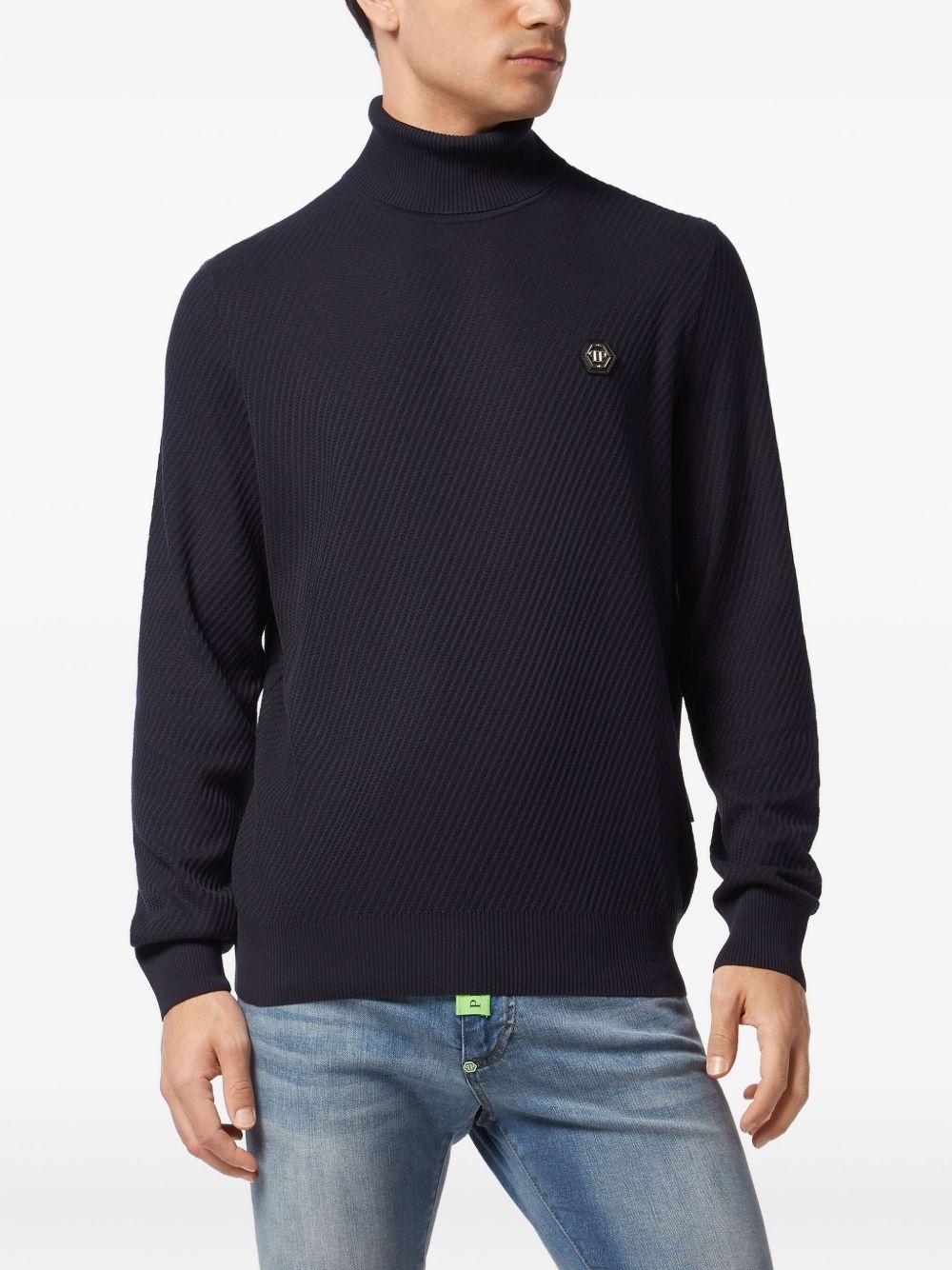 logo-patch sweater - 2