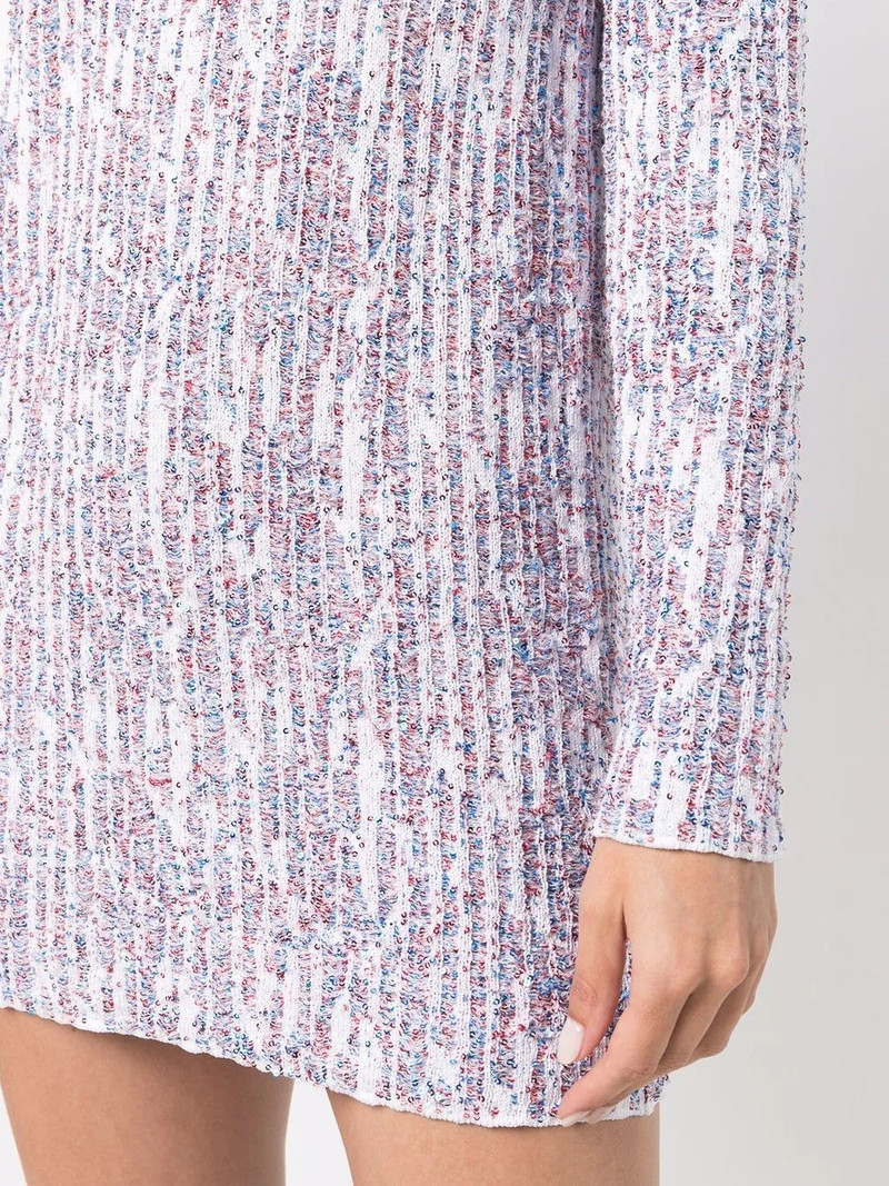 sequin-embellished long-sleeve dress 5
