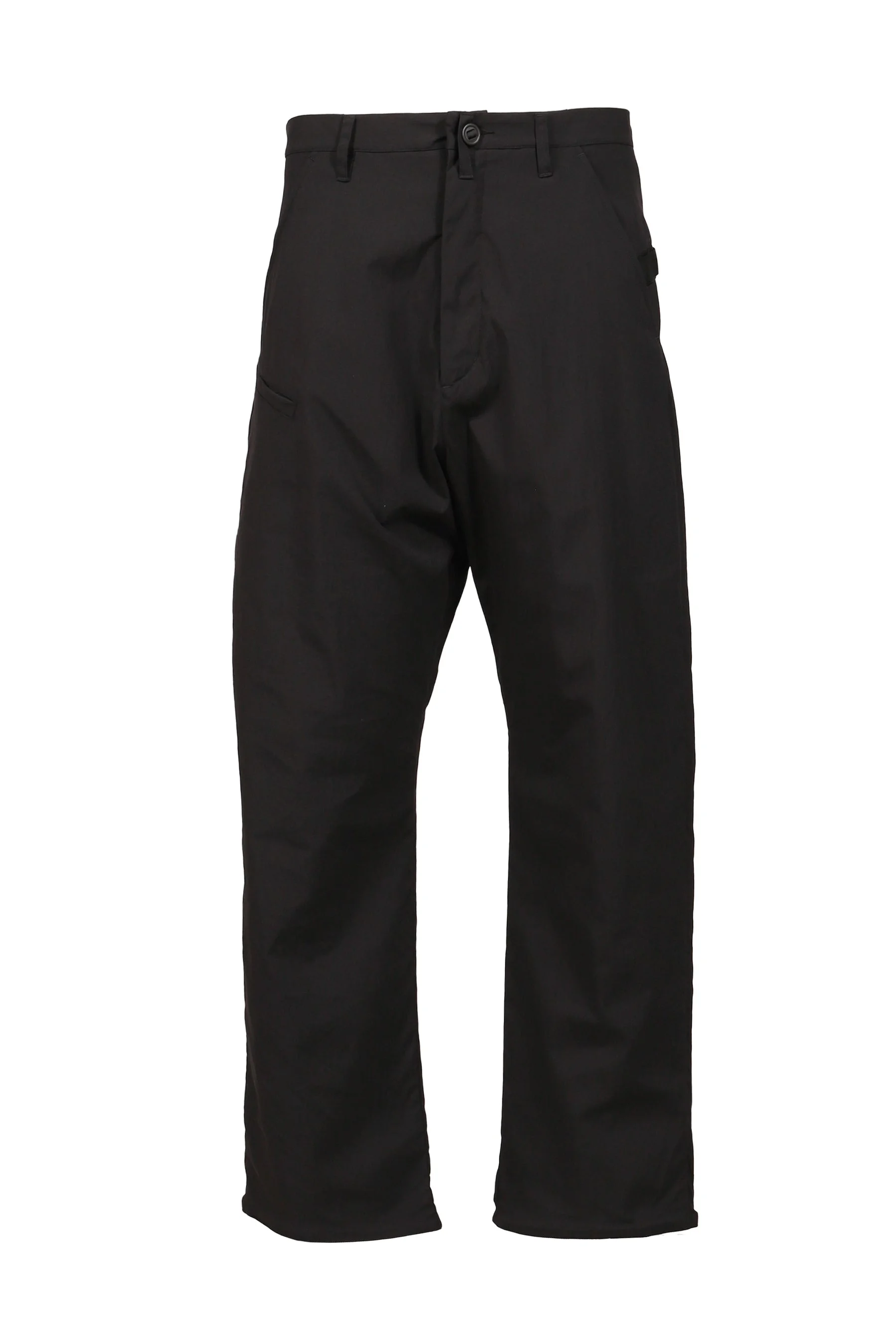 STRAIGHT PANTS WITH MOLLE STRAP / BLK - 1