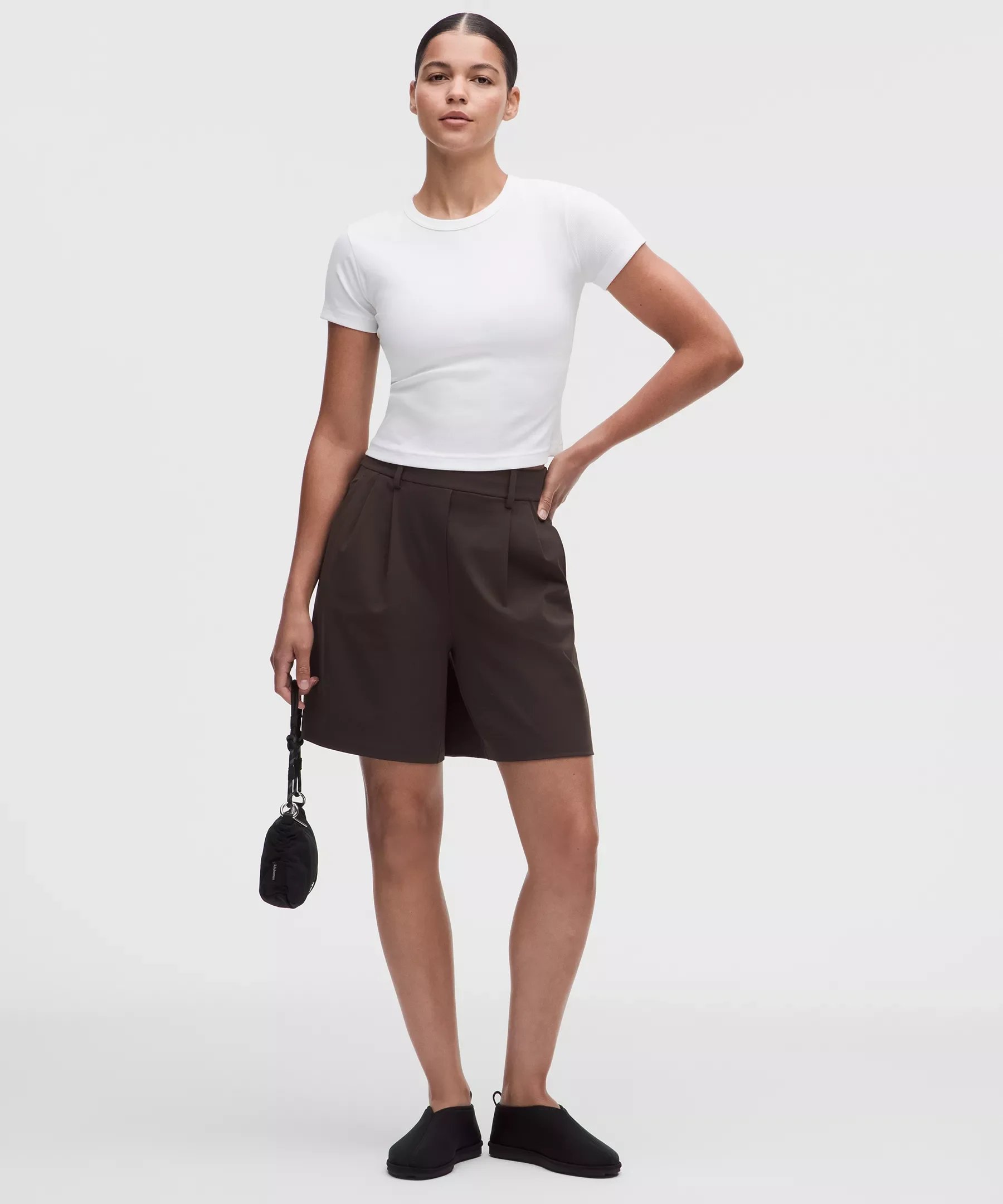 Daydrift Pleated High-Rise Short 7" - 1