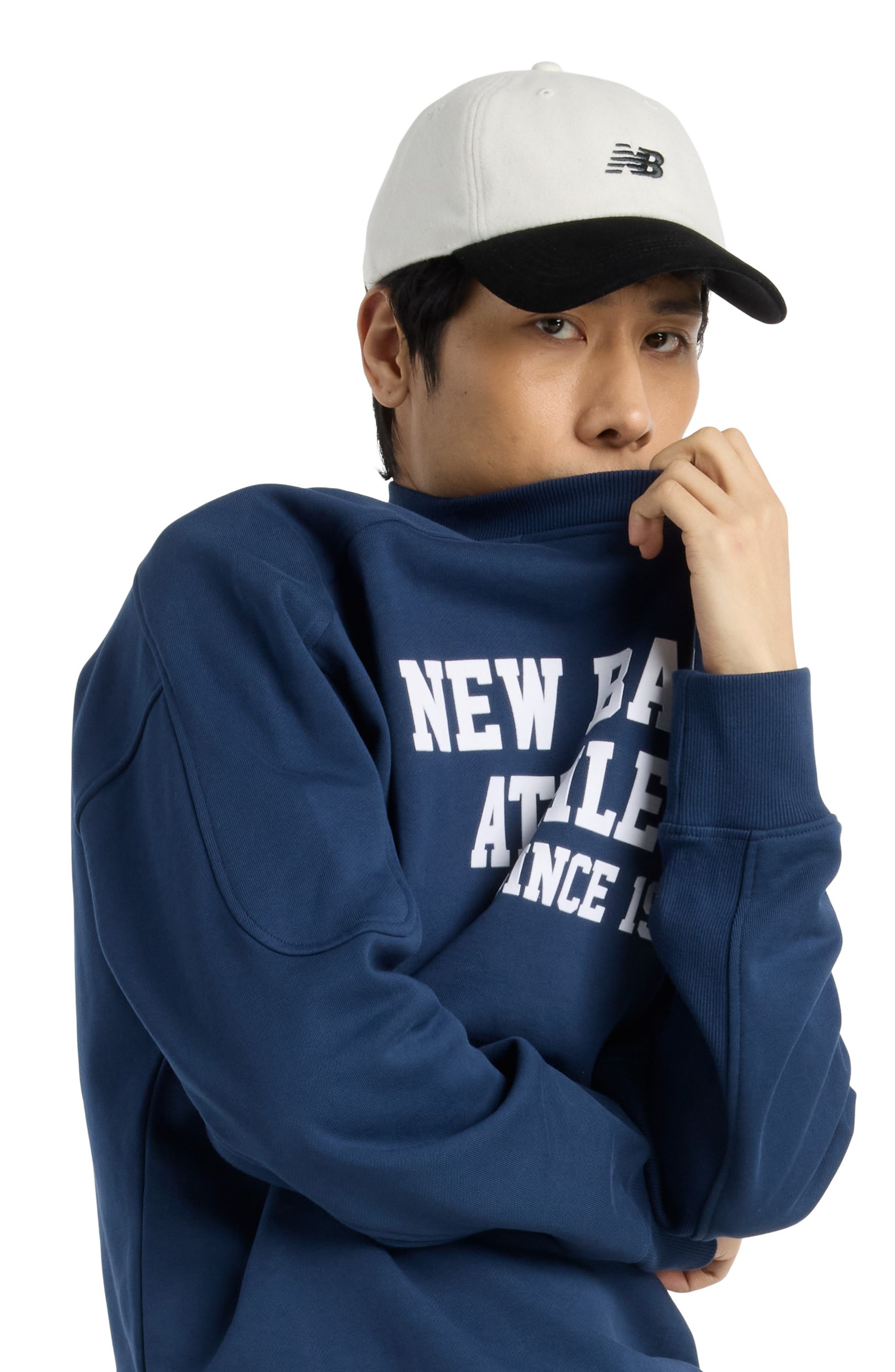 New Balance Varsity French Terry Crewneck Sweatshirt in Nb Navy at Nordstrom - 7