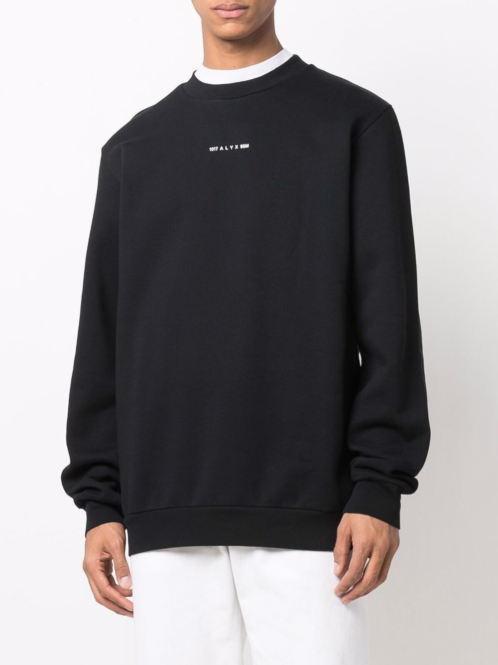 logo crew-neck sweatshirt - 3