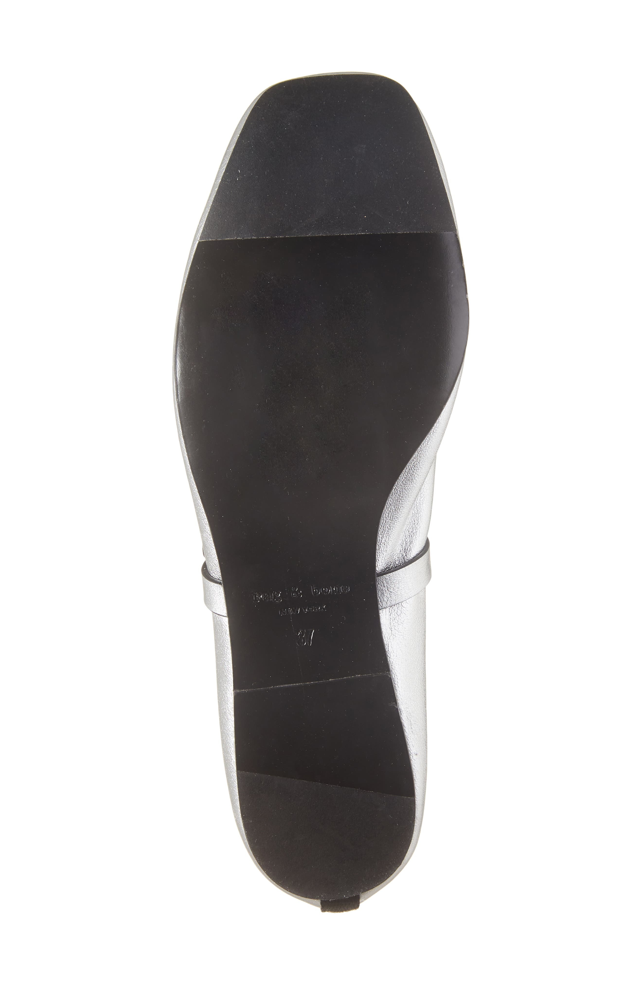 rag & bone Spire Mary Jane Flat in Slvr at Nordstrom - 6