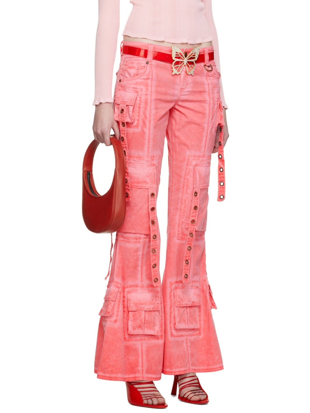 SSENSE Exclusive Pink Trousers - 2