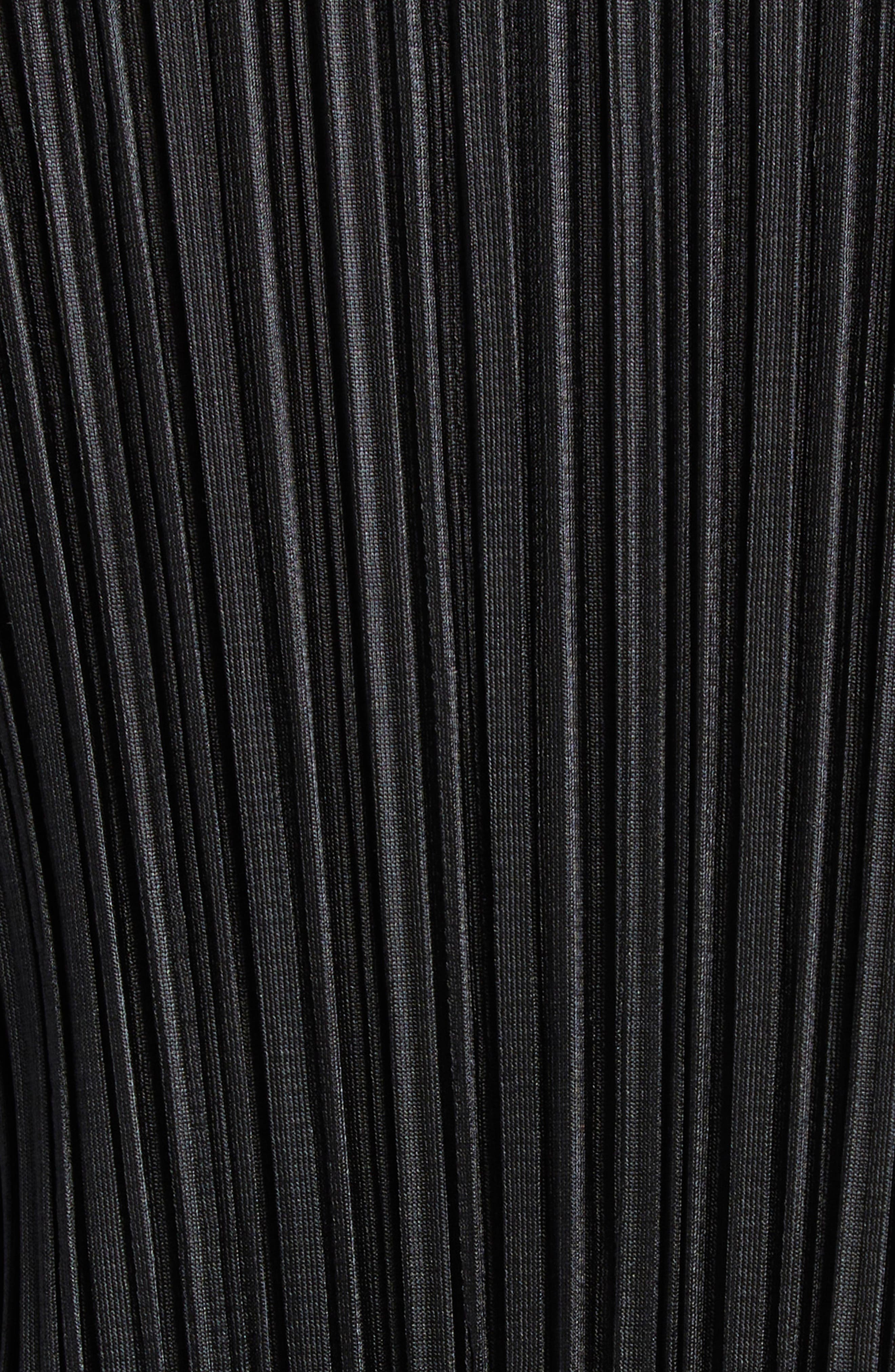 Pleats Please Issey Miyake Monthly Colors February Pleated Long Sleeve Midi Dress in Black at Nordst - 6