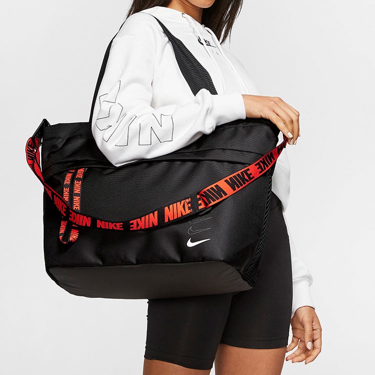 Nike Sportswear Essentials Tote 'Black Red' BA6142-010 - 5