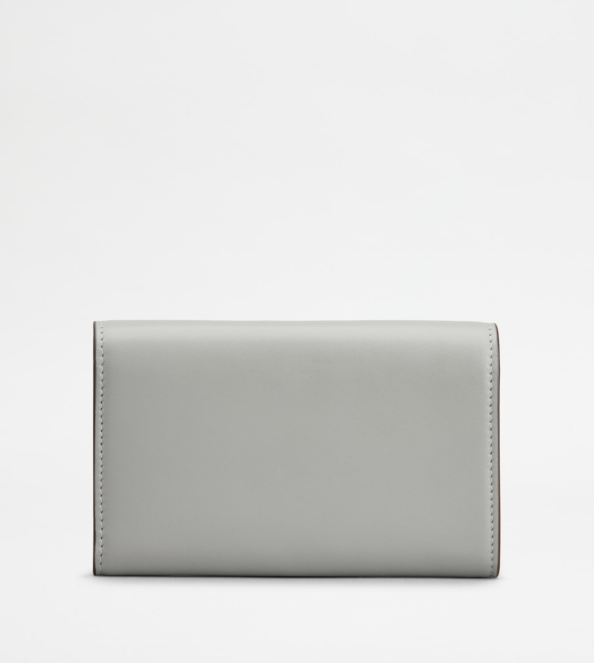 WALLET IN LEATHER - GREY - 2