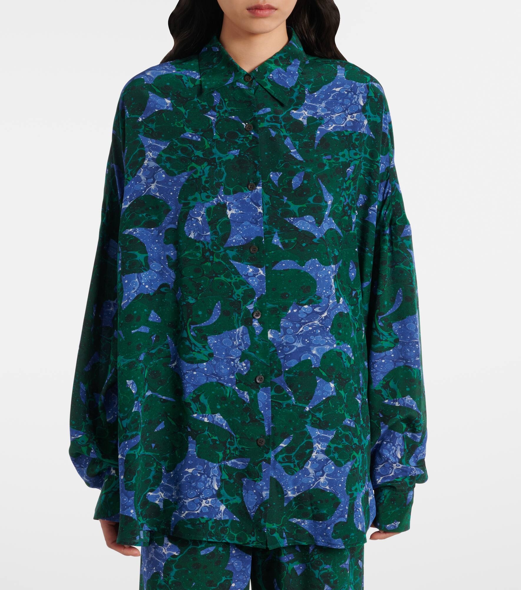 Printed silk shirt - 6