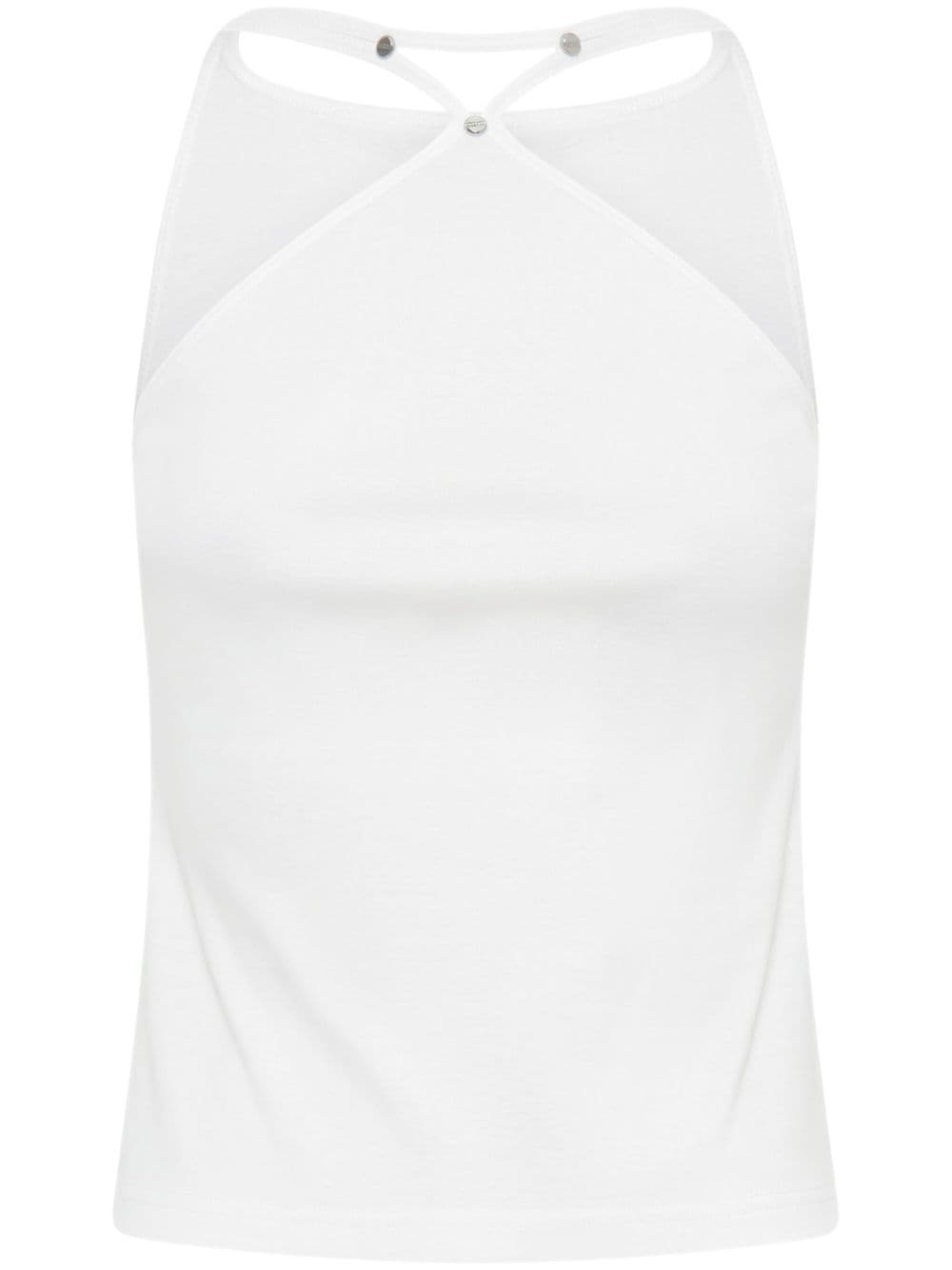 panelled cotton tank top - 1