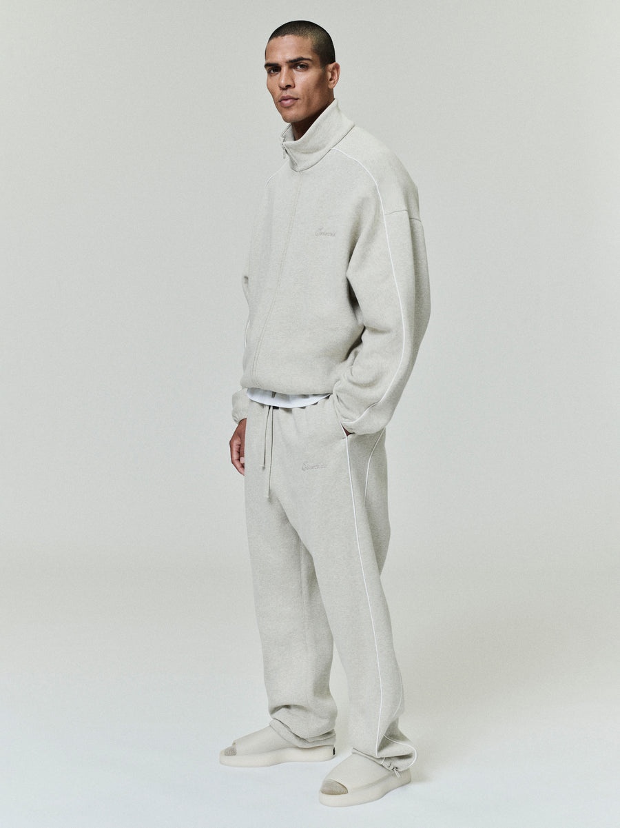 Relaxed Fleece Sweatpant With Piping - 3
