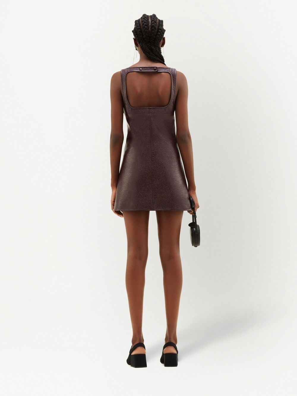Reedition vinyl mini dress - 4
