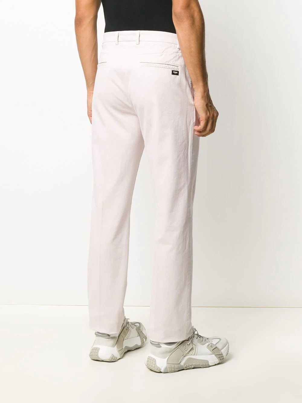 garment-dyed cotton trousers - 4