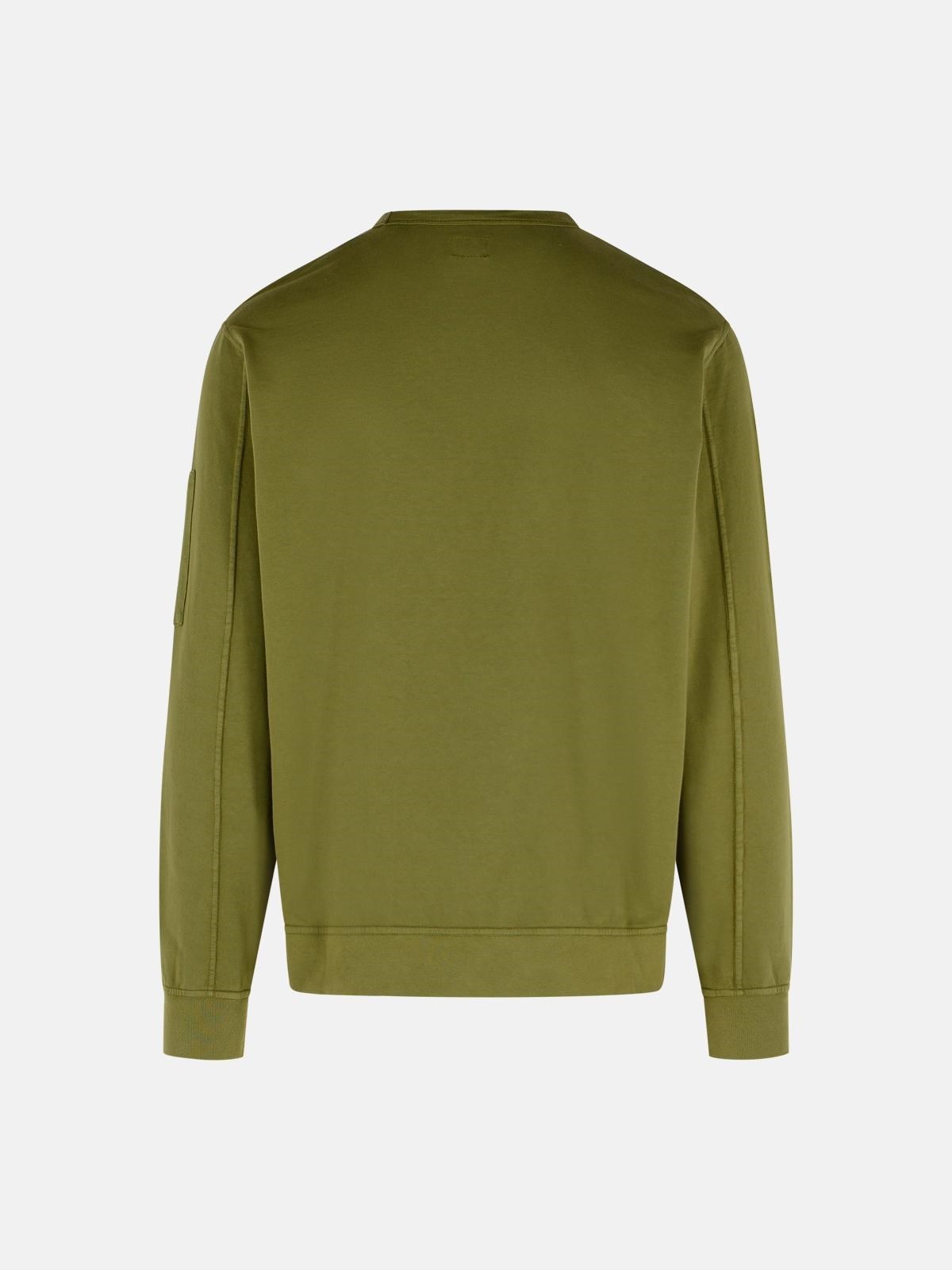 GREEN COTTON SWEATSHIRT - 3