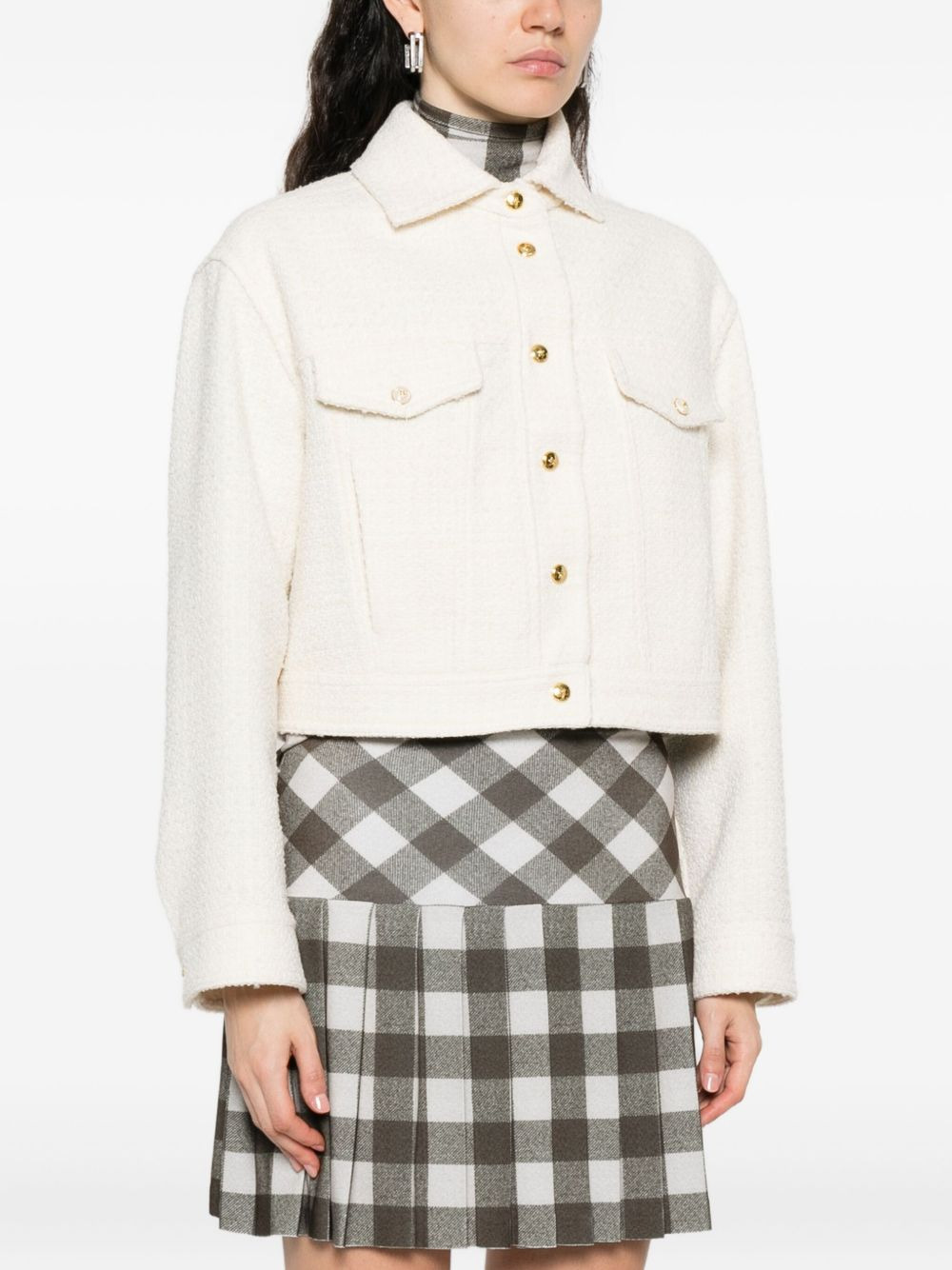 cropped tweed jacket - 3