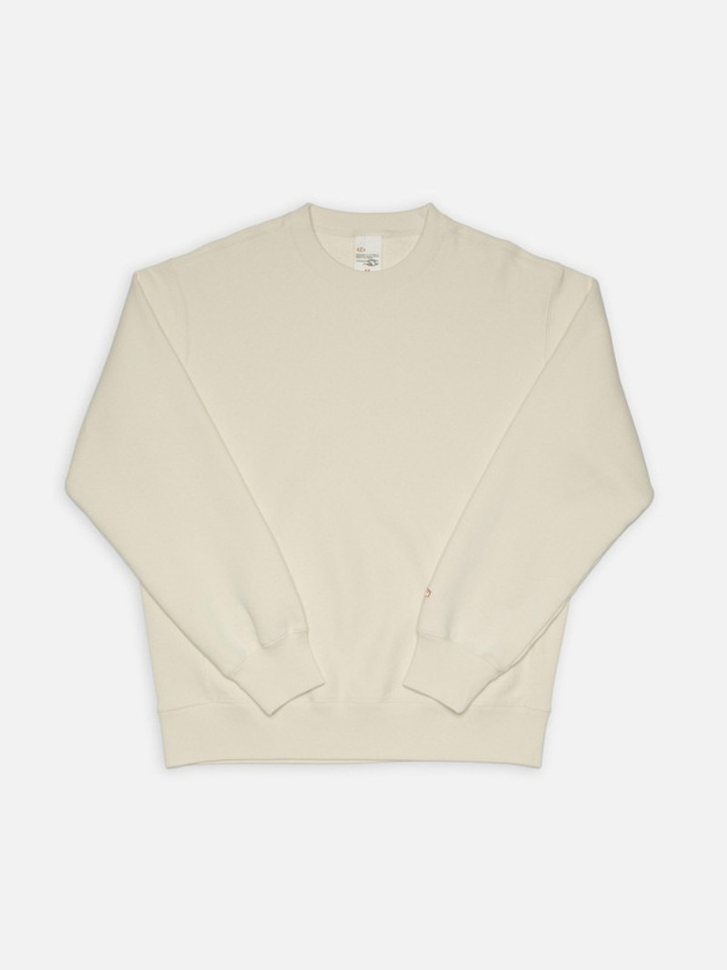 Hasse Crew Neck Sweatshirt Ecru 1