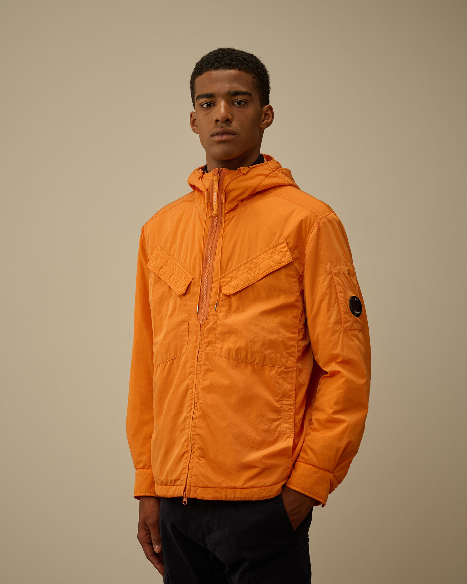 Chrome-R Hooded Zipped Overshirt - 3