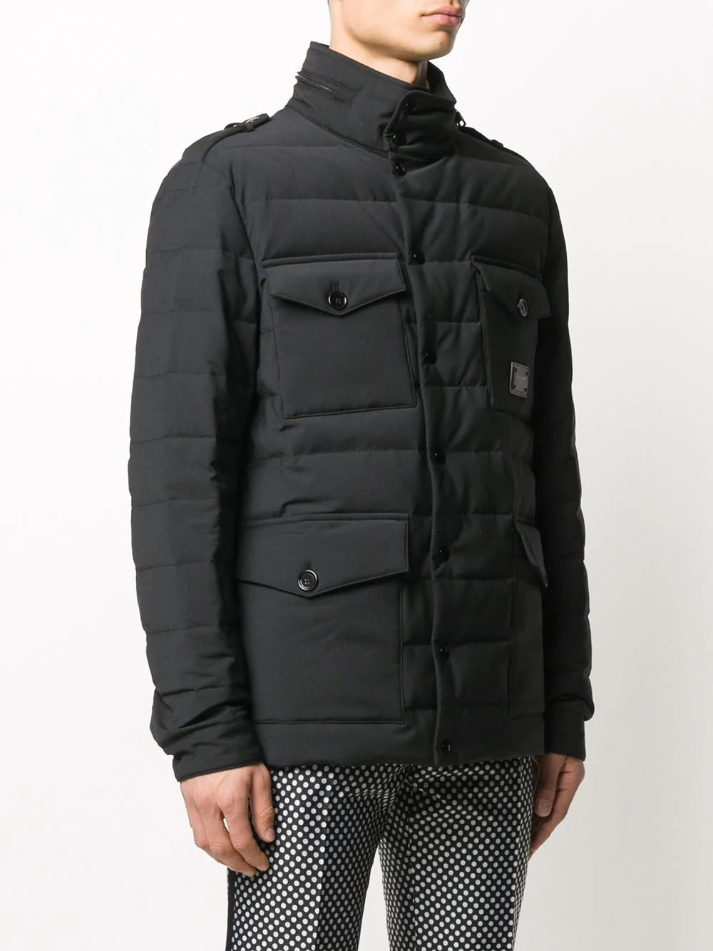 double facing padded jacket - 3